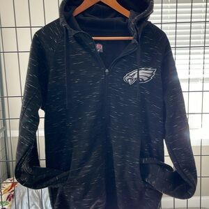 Men’s Glll Black Philadelphia Eagles zip up hoodie M
